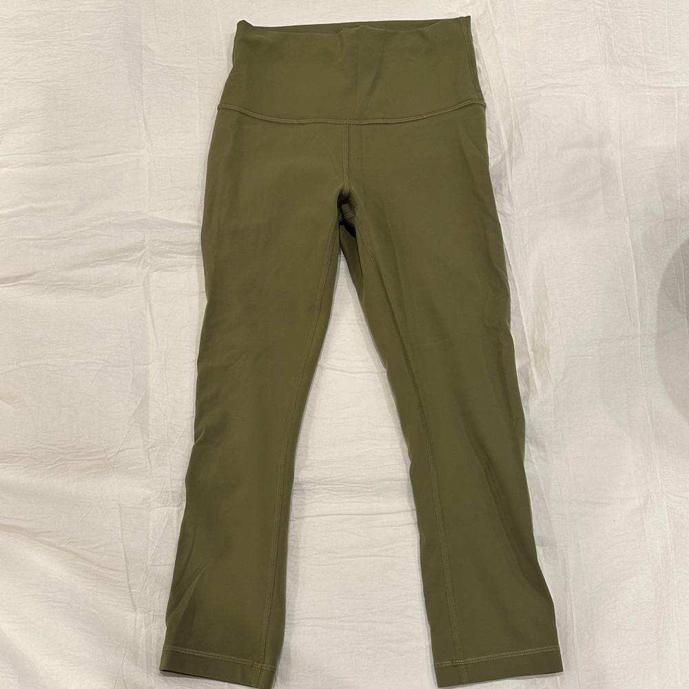 Lululemon Align High-Rise Bronze Green Leggings Sz 4